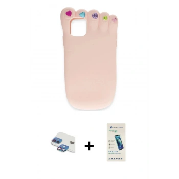 MARSİLYAN™- iPhone 11 Kılıf Akış Yansıma - Şeffaf Pasifik Cam Ekran Koruyucu + Pers Alüminyum Kamera Lens - GI