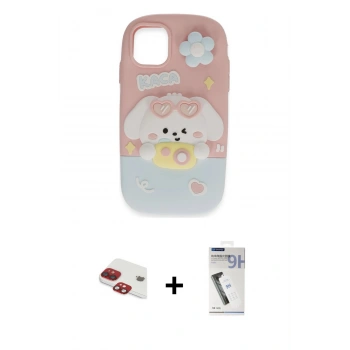 MARSİLYAN™- iPhone 11 Kılıf Akış Yansıma - Şeffaf Uv Polymer Nano Ekran Koruyucu + Pers Alüminyum Kamera Lens - KI