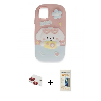 MARSİLYAN™- iPhone 11 Kılıf Akış Yansıma - Siyah 6D Mat Seramik Hayalet Nano Ekran Koruyucu + Pers Alüminyum Kamera Lens - KI