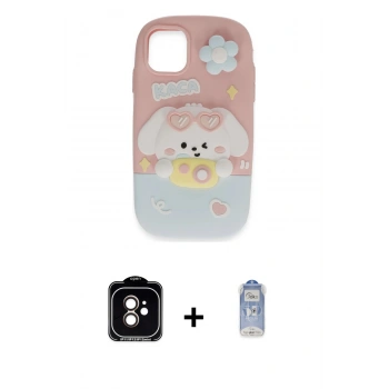 MARSİLYAN™- iPhone 11 Kılıf Akış Yansıma - Siyah Joko Magic 5D Cam + PVD Metal Kamera Lens - TU