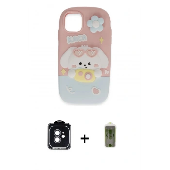 MARSİLYAN™- iPhone 11 Kılıf Akış Yansıma - Siyah Joko Magic 5D Hayalet Cam + PVD Metal Kamera Lens - SH