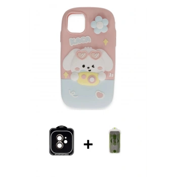 MARSİLYAN™- iPhone 11 Kılıf Akış Yansıma - Siyah Joko Magic 5D Hayalet Cam + PVD Metal Kamera Lens - TU