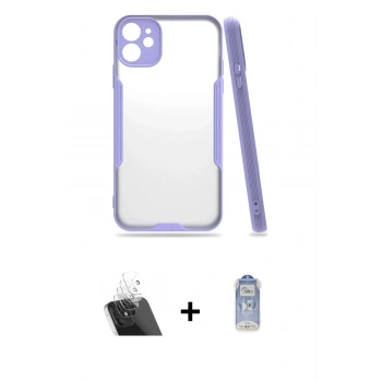 MARSİLYAN™- iPhone 11 Kılıf Atlas Asil Serisi - Siyah Joko Magic 5D Cam + Kamera Lens Koruma Cam - SF