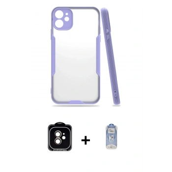 MARSİLYAN™- iPhone 11 Kılıf Atlas Asil Serisi - Siyah Joko Magic 5D Cam + PVD Metal Kamera Lens - TU
