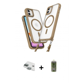 MARSİLYAN™- iPhone 11 Kılıf Atlas Doku Koleksiyonu - Siyah Joko Magic 5D Hayalet Cam + Pers Alüminyum Kamera Lens - YL