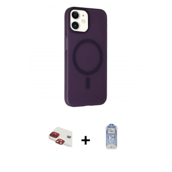 MARSİLYAN™- iPhone 11 Kılıf Çekirdek Modern Prime - Siyah Joko Magic 5D Cam + Pers Alüminyum Kamera Lens - KI