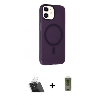MARSİLYAN™- iPhone 11 Kılıf Çekirdek Modern Prime - Siyah Joko Magic 5D Hayalet Cam + Kamera Lens Koruma Cam - SF