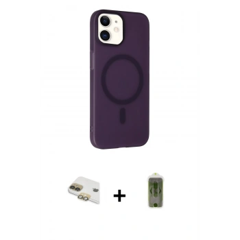 MARSİLYAN™- iPhone 11 Kılıf Çekirdek Modern Prime - Siyah Joko Magic 5D Hayalet Cam + Pers Alüminyum Kamera Lens - GD