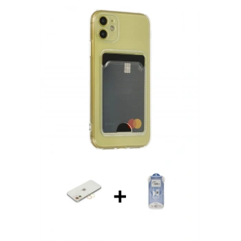 MARSİLYAN™- iPhone 11 Kılıf Doruk Klasik Koleksiyonu - Siyah Joko Magic 5D Cam + Renkli Kamera Lens Koruma Cam - SI