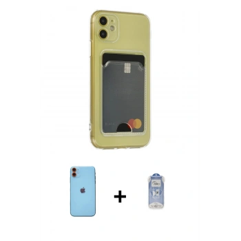 MARSİLYAN™- iPhone 11 Kılıf Doruk Klasik Koleksiyonu - Siyah Joko Magic 5D Cam + Neon Fosforlu Kamera Lens - TU