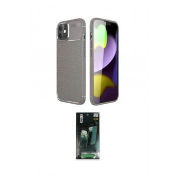 MARSİLYAN™- iPhone 11 Kılıf Eksen Form Prime - Şeffaf 360 Full Body Arka Koruyucu