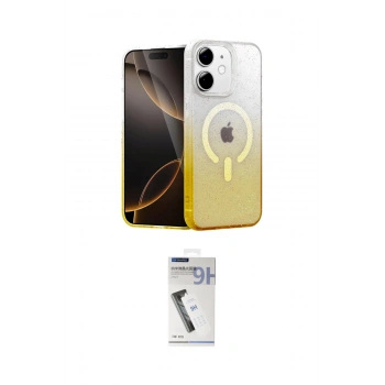 MARSİLYAN™- iPhone 11 Kılıf Eksen Minimal Özel Seri - Şeffaf Uv Polymer Nano Ekran Koruyucu