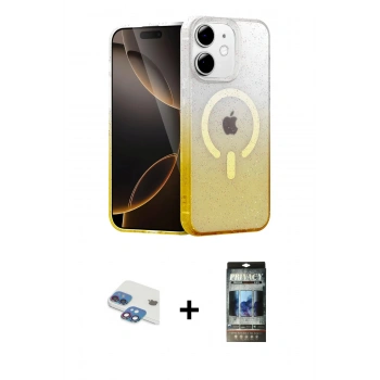 MARSİLYAN™- iPhone 11 Kılıf Eksen Minimal Özel Seri - Siyah 34D Hayalet Izgaralı Cam + Pers Alüminyum Kamera Lens - GI