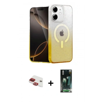 MARSİLYAN™- iPhone 11 Kılıf Eksen Minimal Özel Seri - Siyah 360 Mat Full Body Arka Koruyucu + Pers Alüminyum Kamera Lens - KI