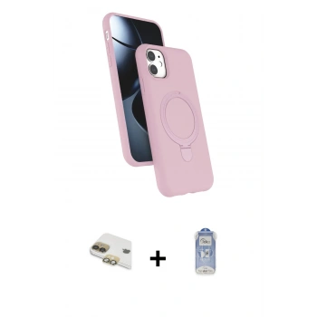 MARSİLYAN™- iPhone 11 Kılıf İz Işık Koleksiyonu - Siyah Joko Magic 5D Cam + Pers Alüminyum Kamera Lens - GD