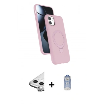 MARSİLYAN™- iPhone 11 Kılıf İz Işık Koleksiyonu - Siyah Joko Magic 5D Cam + Raze Metal Kamera Lens - GS