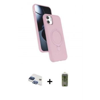 MARSİLYAN™- iPhone 11 Kılıf İz Işık Koleksiyonu - Siyah Joko Magic 5D Hayalet Cam + Pers Alüminyum Kamera Lens - LT