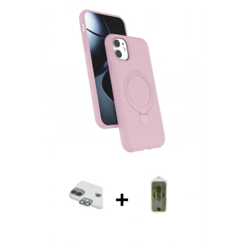 MARSİLYAN™- iPhone 11 Kılıf İz Işık Koleksiyonu - Siyah Joko Magic 5D Hayalet Cam + Pers Alüminyum Kamera Lens - YL
