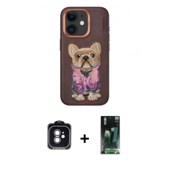 MARSİLYAN™- iPhone 11 Kılıf İz Minimal Koleksiyonu - Şeffaf 360 Full Body Arka Koruyucu + PVD Metal Kamera Lens - MI
