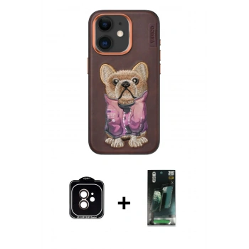 MARSİLYAN™- iPhone 11 Kılıf İz Minimal Koleksiyonu - Şeffaf 360 Full Body Arka Koruyucu + PVD Metal Kamera Lens - TU