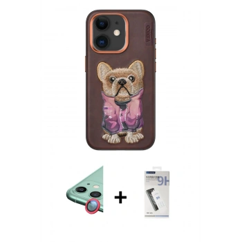 MARSİLYAN™- iPhone 11 Kılıf İz Minimal Koleksiyonu - Şeffaf Uv Polymer Nano Ekran Koruyucu + Raze Metal Kamera Lens - KI