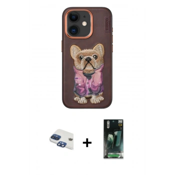 MARSİLYAN™- iPhone 11 Kılıf İz Minimal Koleksiyonu - Siyah 360 Mat Full Body Arka Koruyucu + Pers Alüminyum Kamera Lens - LT