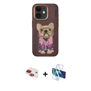 MARSİLYAN™- iPhone 11 Kılıf İz Minimal Koleksiyonu - Siyah 3D Antistatik Seramik Nano Ekran Koruyucu + Pers Alüminyum Kamera Lens - KI