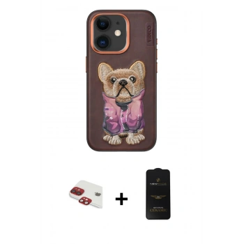 MARSİLYAN™- iPhone 11 Kılıf İz Minimal Koleksiyonu - Siyah 6D Antistatik Mat Seramik Hayalet Nano Ekran Koruyucu + Pers Alüminyum Kamera Lens - KI
