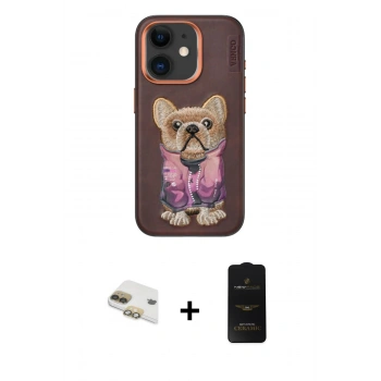 MARSİLYAN™- iPhone 11 Kılıf İz Minimal Koleksiyonu - Siyah 6D Antistatik Mat Seramik Hayalet Nano Ekran Koruyucu + Pers Alüminyum Kamera Lens - GD