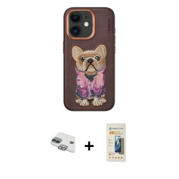 MARSİLYAN™- iPhone 11 Kılıf İz Minimal Koleksiyonu - Siyah 6D Mat Seramik Hayalet Nano Ekran Koruyucu + Pers Alüminyum Kamera Lens - YL