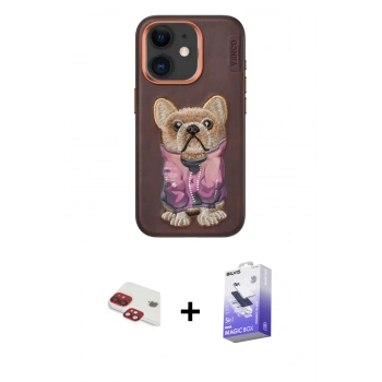 MARSİLYAN™- iPhone 11 Kılıf İz Minimal Koleksiyonu - Siyah Bilvis 5in1 5D Magic Hayalet Cam Ekran Koruyucu + Pers Alüminyum Kamera Lens - KI