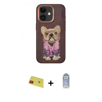 MARSİLYAN™- iPhone 11 Kılıf İz Minimal Koleksiyonu - Siyah Joko Magic 5D Cam + Rainbow Kamera Lens Koruma Cam - KI