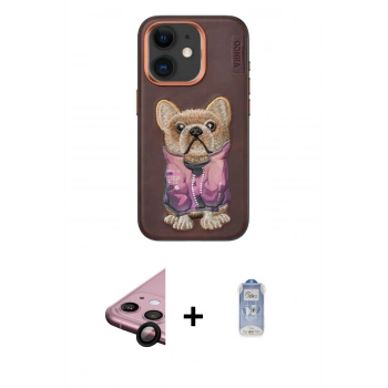MARSİLYAN™- iPhone 11 Kılıf İz Minimal Koleksiyonu - Siyah Joko Magic 5D Cam + Raze Metal Kamera Lens - SH