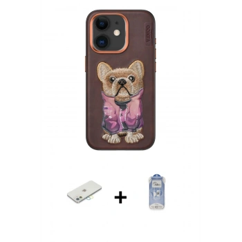 MARSİLYAN™- iPhone 11 Kılıf İz Minimal Koleksiyonu - Siyah Joko Magic 5D Cam + Renkli Kamera Lens Koruma Cam - SI
