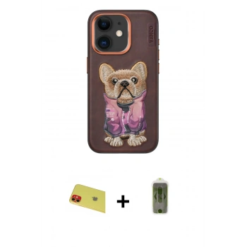 MARSİLYAN™- iPhone 11 Kılıf İz Minimal Koleksiyonu - Siyah Joko Magic 5D Hayalet Cam + Rainbow Kamera Lens Koruma Cam - KI