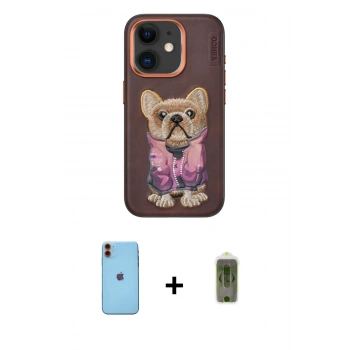 MARSİLYAN™- iPhone 11 Kılıf İz Minimal Koleksiyonu - Siyah Joko Magic 5D Hayalet Cam + Neon Fosforlu Kamera Lens - TU