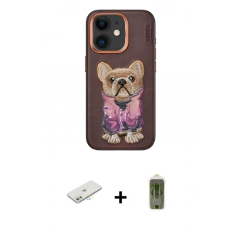 MARSİLYAN™- iPhone 11 Kılıf İz Minimal Koleksiyonu - Siyah Joko Magic 5D Hayalet Cam + Renkli Kamera Lens Koruma Cam - SI