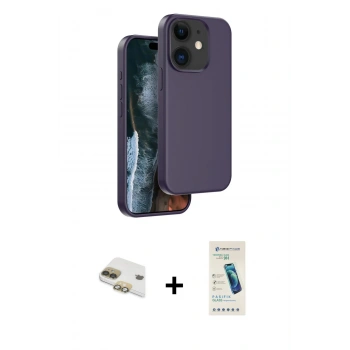 MARSİLYAN™- iPhone 11 Kılıf Kıvılcım Çizgi Serisi - Şeffaf Pasifik Cam Ekran Koruyucu + Pers Alüminyum Kamera Lens - GD