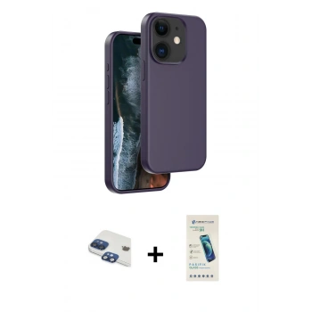 MARSİLYAN™- iPhone 11 Kılıf Kıvılcım Çizgi Serisi - Şeffaf Pasifik Cam Ekran Koruyucu + Pers Alüminyum Kamera Lens - LT