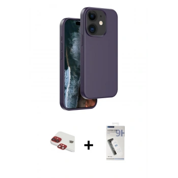 MARSİLYAN™- iPhone 11 Kılıf Kıvılcım Çizgi Serisi - Şeffaf Uv Polymer Nano Ekran Koruyucu + Pers Alüminyum Kamera Lens - KI
