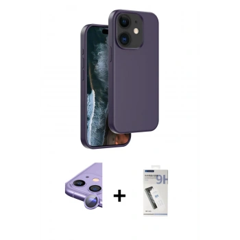 MARSİLYAN™- iPhone 11 Kılıf Kıvılcım Çizgi Serisi - Şeffaf Uv Polymer Nano Ekran Koruyucu + Raze Metal Kamera Lens - MR