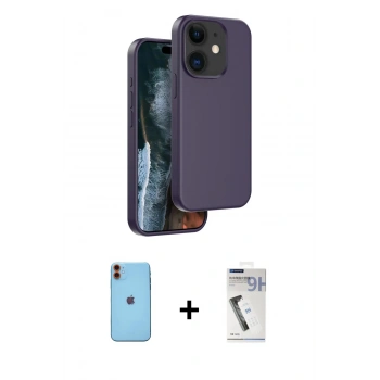 MARSİLYAN™- iPhone 11 Kılıf Kıvılcım Çizgi Serisi - Şeffaf Uv Polymer Nano Ekran Koruyucu + Neon Fosforlu Kamera Lens - TU