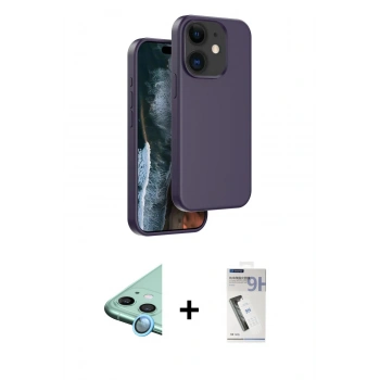 MARSİLYAN™- iPhone 11 Kılıf Kıvılcım Çizgi Serisi - Şeffaf Uv Polymer Nano Ekran Koruyucu + Raze Metal Kamera Lens - MI