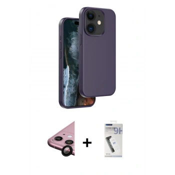 MARSİLYAN™- iPhone 11 Kılıf Kıvılcım Çizgi Serisi - Şeffaf Uv Polymer Nano Ekran Koruyucu + Raze Metal Kamera Lens - SH