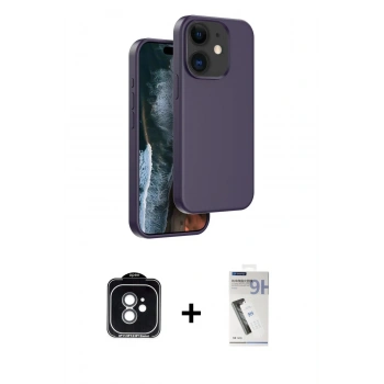MARSİLYAN™- iPhone 11 Kılıf Kıvılcım Çizgi Serisi - Şeffaf Uv Polymer Nano Ekran Koruyucu + PVD Metal Kamera Lens - YL