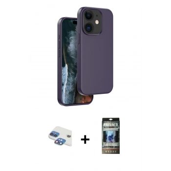 MARSİLYAN™- iPhone 11 Kılıf Kıvılcım Çizgi Serisi - Siyah 34D Hayalet Izgaralı Cam + Pers Alüminyum Kamera Lens - GI