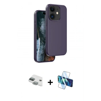 MARSİLYAN™- iPhone 11 Kılıf Kıvılcım Çizgi Serisi - Siyah 3D Antistatik Cam Ekran Koruyucu + Pers Alüminyum Kamera Lens - YL