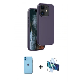 MARSİLYAN™- iPhone 11 Kılıf Kıvılcım Çizgi Serisi - Siyah 3D Antistatik Seramik Nano Ekran Koruyucu + Neon Fosforlu Kamera Lens - MI