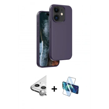 MARSİLYAN™- iPhone 11 Kılıf Kıvılcım Çizgi Serisi - Siyah 3D Antistatik Seramik Nano Ekran Koruyucu + Raze Metal Kamera Lens - GS
