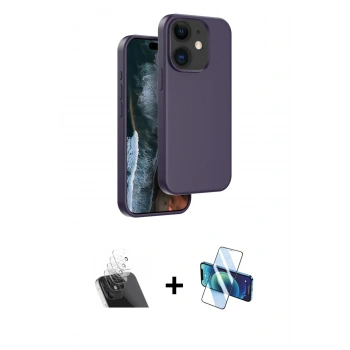 MARSİLYAN™- iPhone 11 Kılıf Kıvılcım Çizgi Serisi - Siyah 3D Antistatik Seramik Nano Ekran Koruyucu + Kamera Lens Koruma Cam - SF
